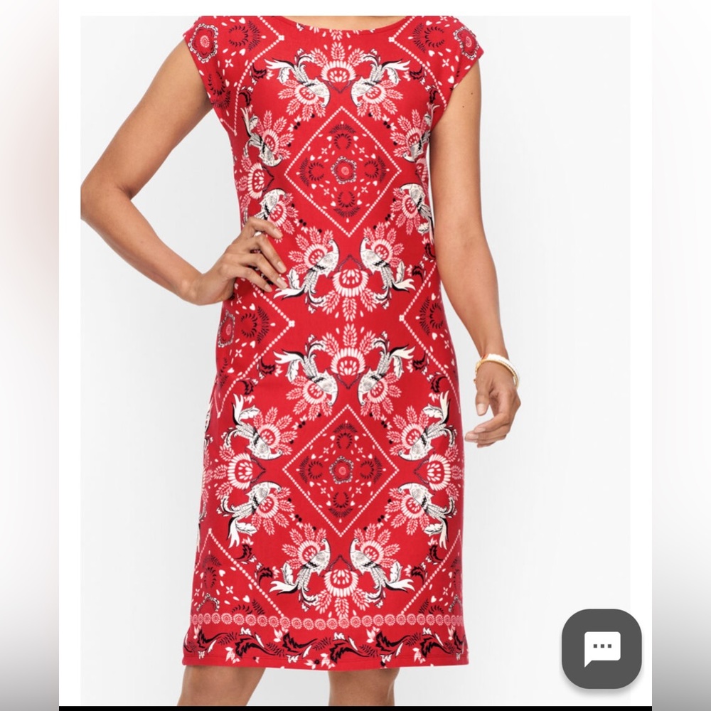 Talbots Intricate bandana dress